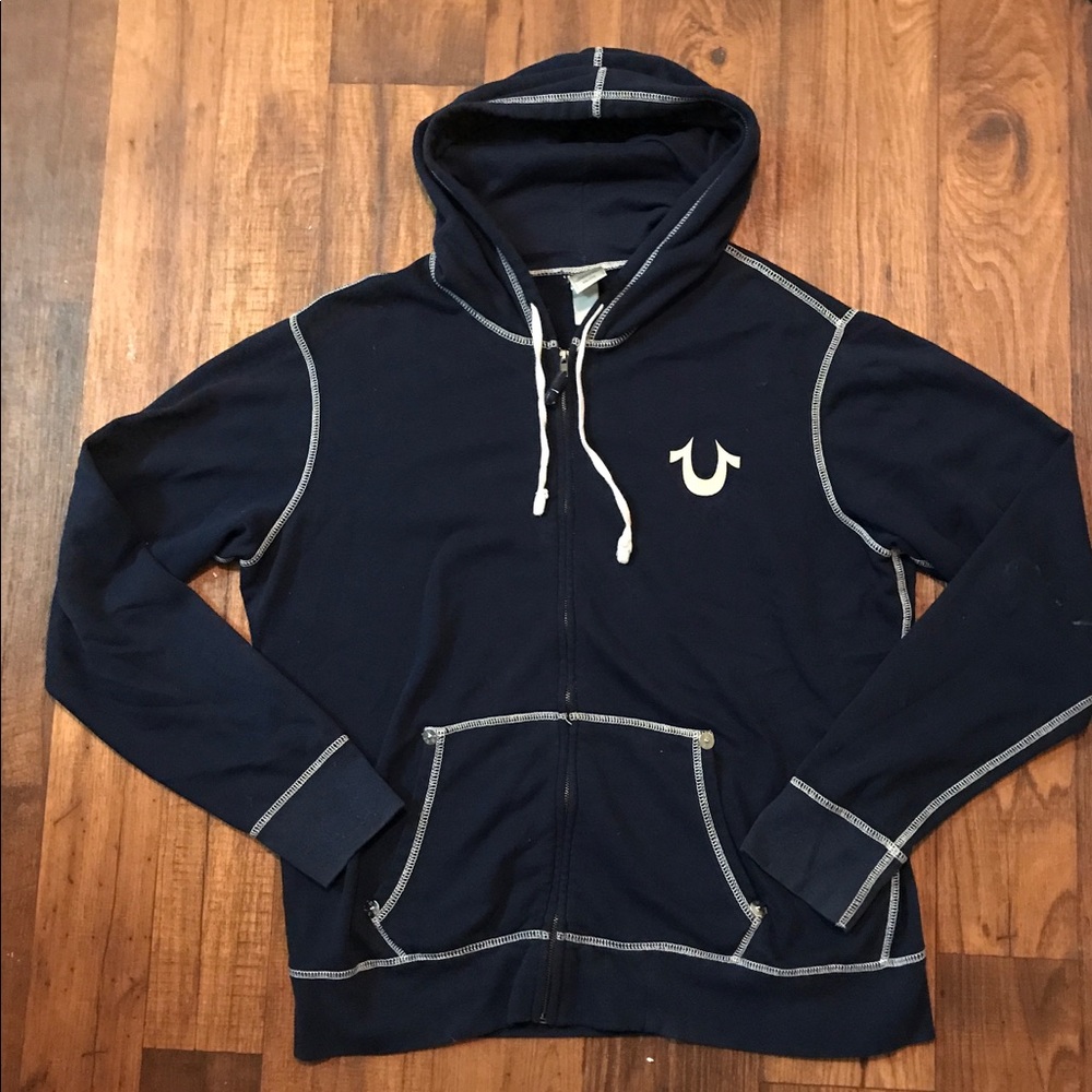 Tru Religion Zip up hoodie